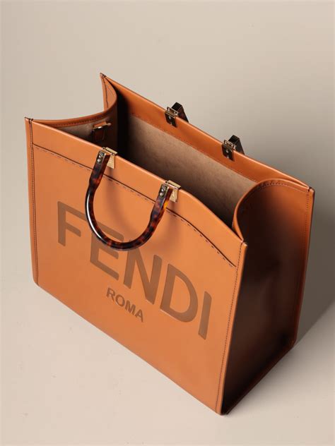 authentic fendi tote bags|fendi shopping bag tote.